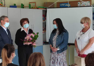 życzenia od dyrektor szpitala Kazimiery Domańskiej